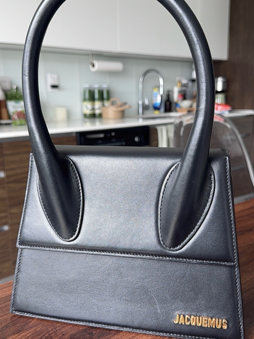Jacquemus Black Chiquito Large Top-Handle Bag